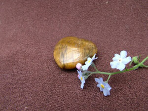 Tiger Eye Small Heart