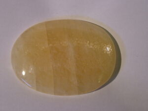 Yellow Calcite Palm Stone