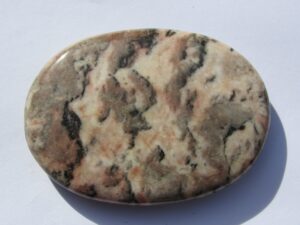 Zebra Jasper Palm Stone