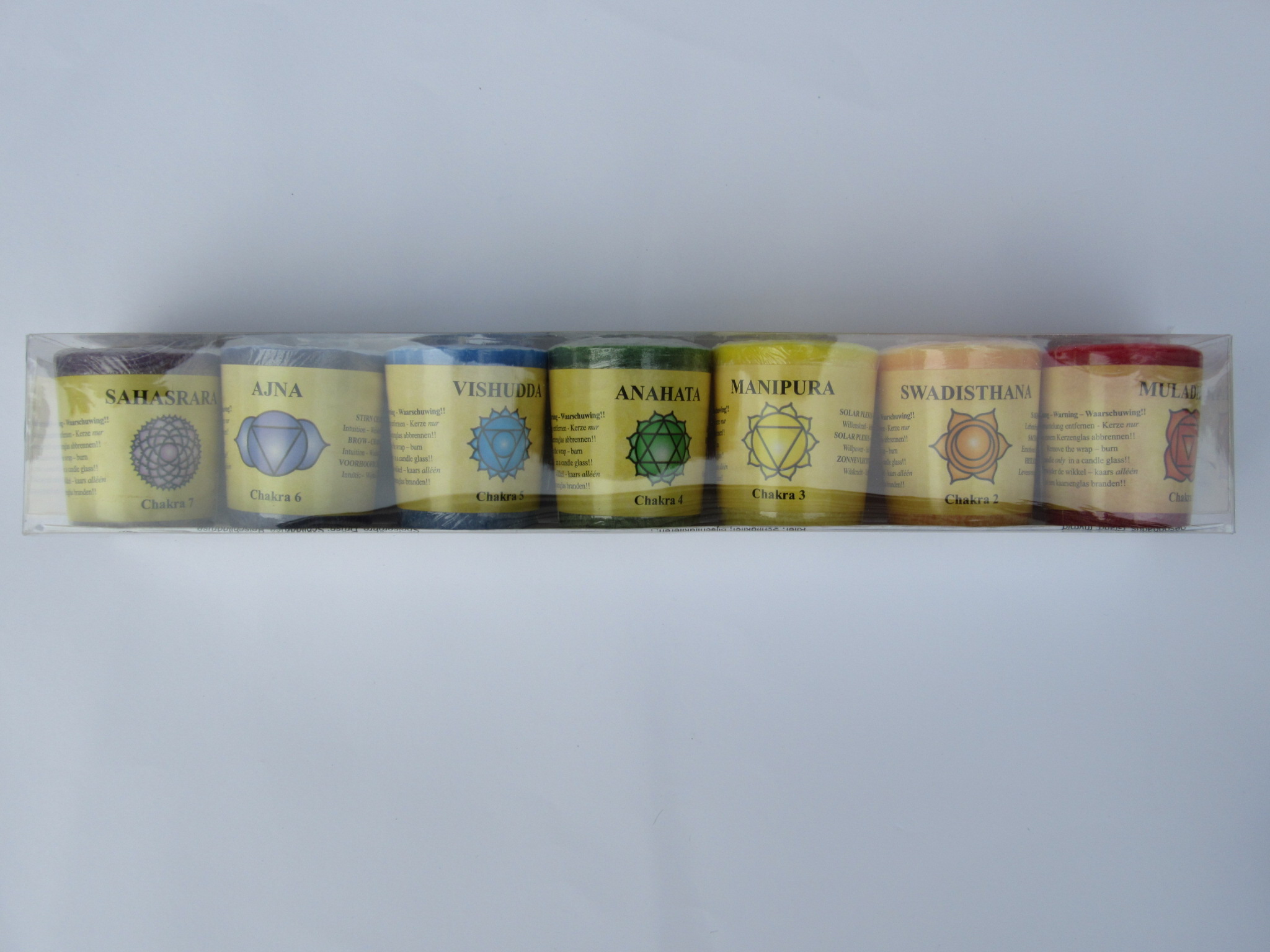 7 Chakra Candle Set - with Essential Oils - Image 3