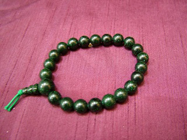 Green Goldstone Powerbead Bracelet - Image 2