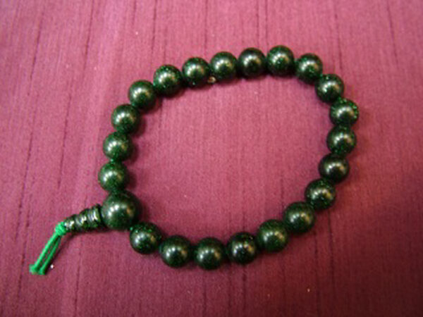 Green Goldstone Powerbead Bracelet - Image 3