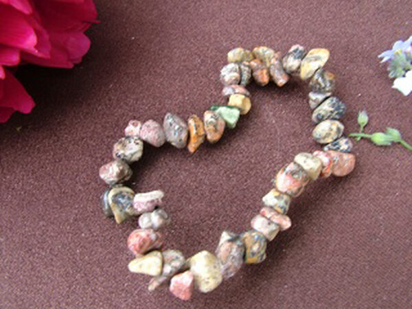 Leopard Skin Jasper Gemchip Bracelet - Image 2