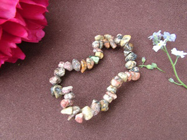 Leopard Skin Jasper Gemchip Bracelet - Image 3