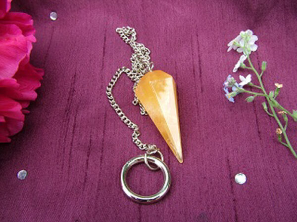 Orange Calcite Pendulum - Image 5