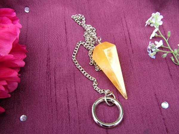 Orange Calcite Pendulum - Image 4