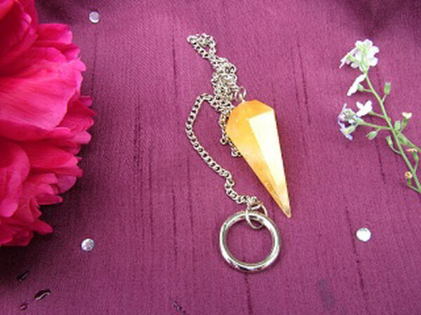 Orange Calcite Pendulum - Image 3