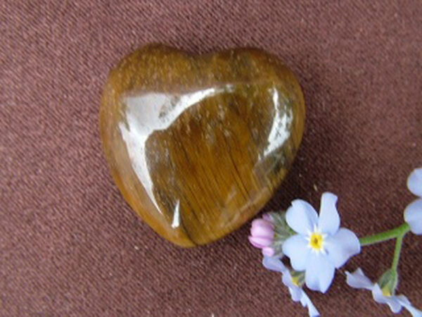 Tiger Eye Small Heart - Image 2