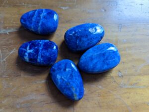 Sodalite Drilled Tumble Stone